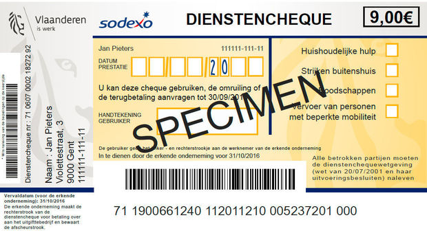 dienstencheque papier